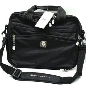 Calpak Carry On Bag California Pak Black Shoulder Strap Laptop NWT